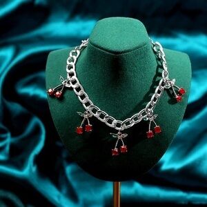 3/$30 🤍 Cherry Charm Choker